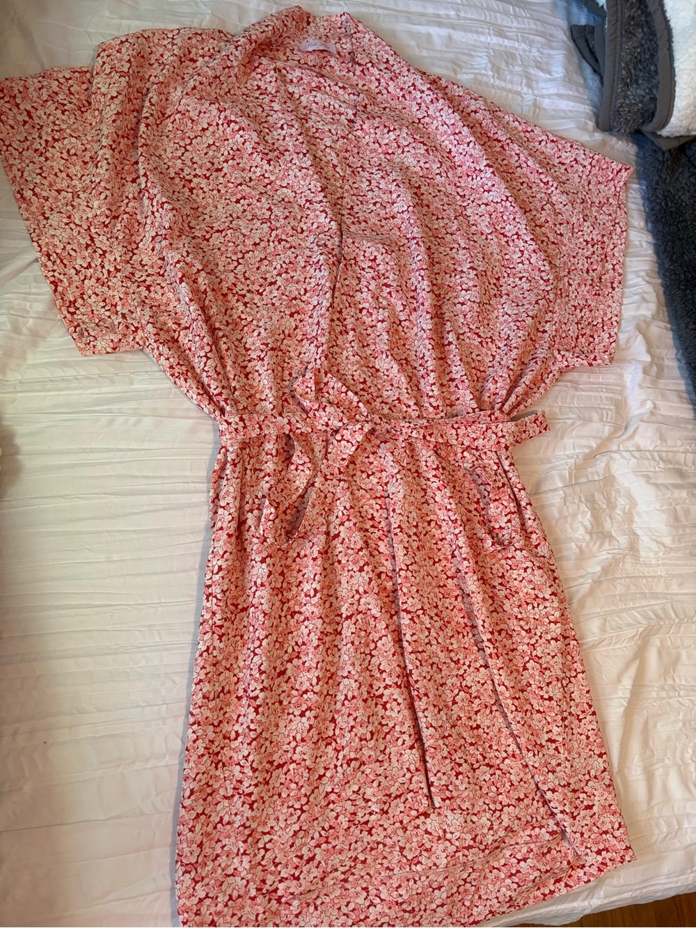 Pink Lily Pink Floral hits mid knee Dress